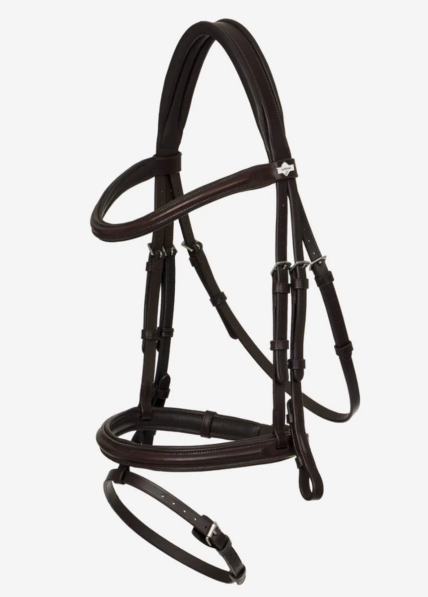 LeMieux Arika Flash Bridle - Brown/Silver 4 LeMieux Arika Flash Bridle - Brown/Silver - Image 2