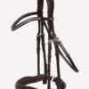 Schockemohle Slimford Cavesson Bridle - Espresso 1 Schockemohle Slimford Cavesson Bridle - Espresso -Equestrian Elegance slimfordespressosilverrdy